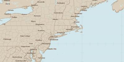 Radar peta Philadelphia
