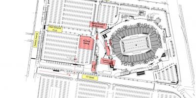 Lincoln kewangan lapangan parkir peta