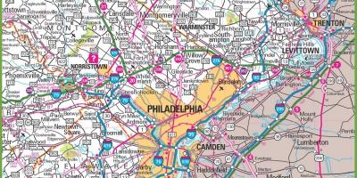 Philadelphia peta kawasan